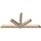 Ekena Millwork Kennewick Smooth Timber Gable Bracket, Douglas Fir, 96"W x 44"H x 5 1/2"D x 5 1/2"F, 11/12 Pitch GBW096X44X0606KEN00SDF - alternate 4